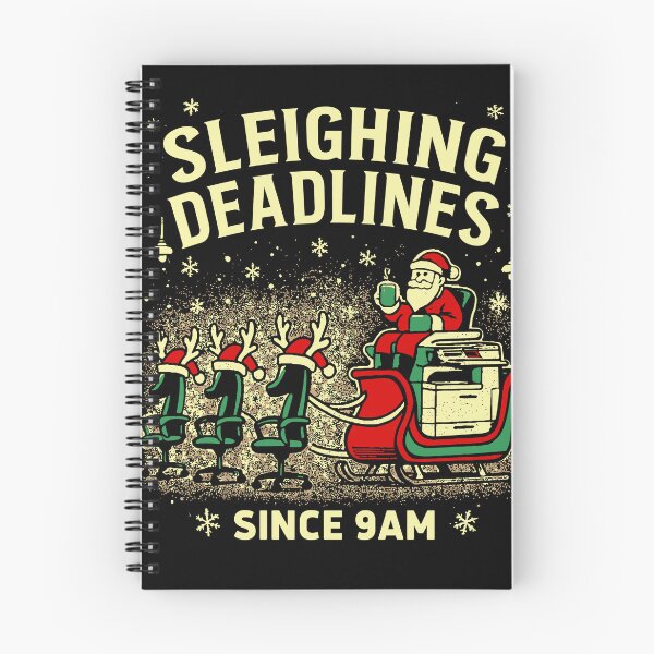 Item preview, Sleighing Deadlines Christmas Office Humor designed and sold by JeaniesShop.