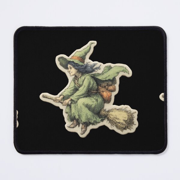 Item preview, Witch upon her broom designed and sold by MendaciousMina.