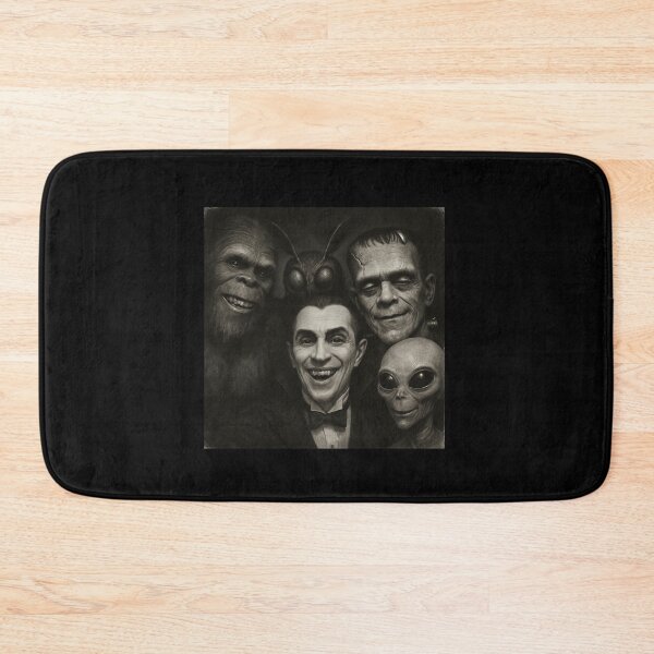 Item preview, Bigfoot alien Dracula Frankenstein Mothman Selfie Halloween designed and sold by elderberry.