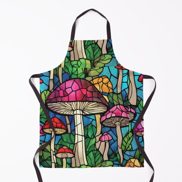 Item preview, Neon stained glass trippy colorful mystical mushroom dark academia cottagecore aesthetic  designed and sold by cocomelon168.
