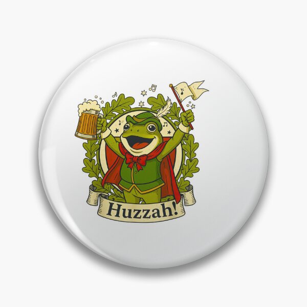 Item preview, Huzzah Renaissance Faire Frog Drinking | Huzzah Frog designed and sold by TeeARTHY.