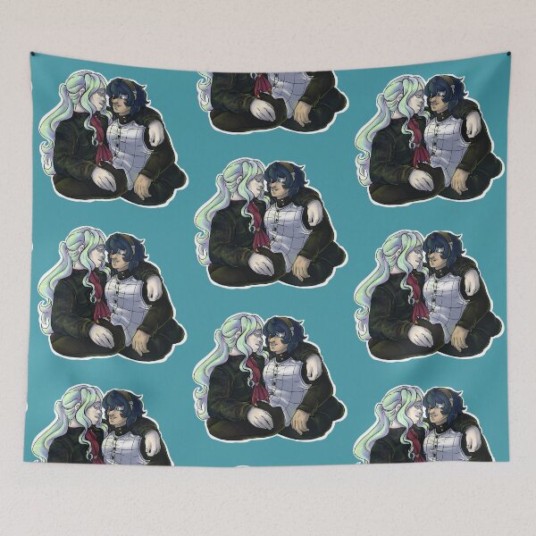 Item preview, Alonzo & Will - Gentle Affection - Lined designed and sold by AstralRavens.