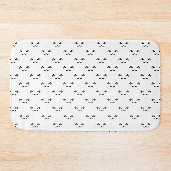 Item preview, Cute kawaii excited wavy mouth face pattern designed and sold by BlushyPrint.
