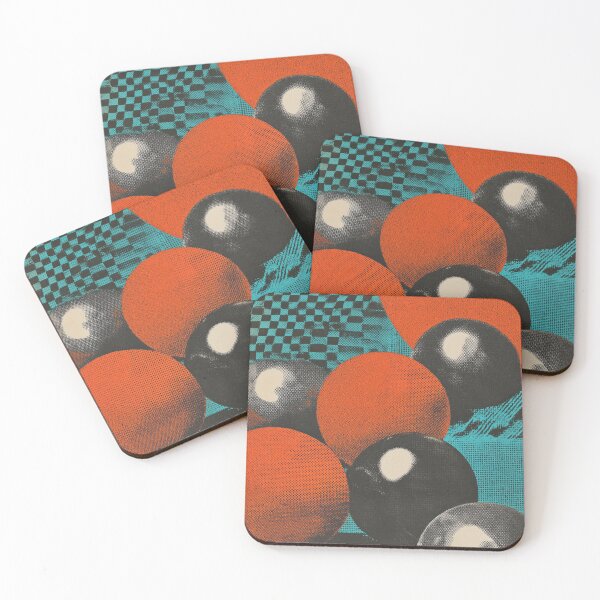 Item preview, Abstract graphic art with spheres in retro style designed and sold by Piotrek0001.