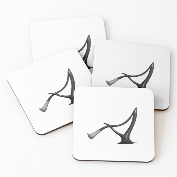 Item preview, Letter A – 3D Liquid Chrome Futuristic Monogram designed and sold by uncoXab.