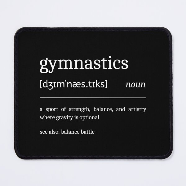 Item preview, Gymnastics Definition Funny Motivational Gymnast Dictionary designed and sold by StrideSuccess.