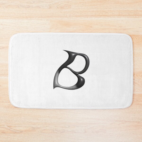 Item preview, Letter B – 3D Liquid Chrome Futuristic Monogram designed and sold by uncoXab.