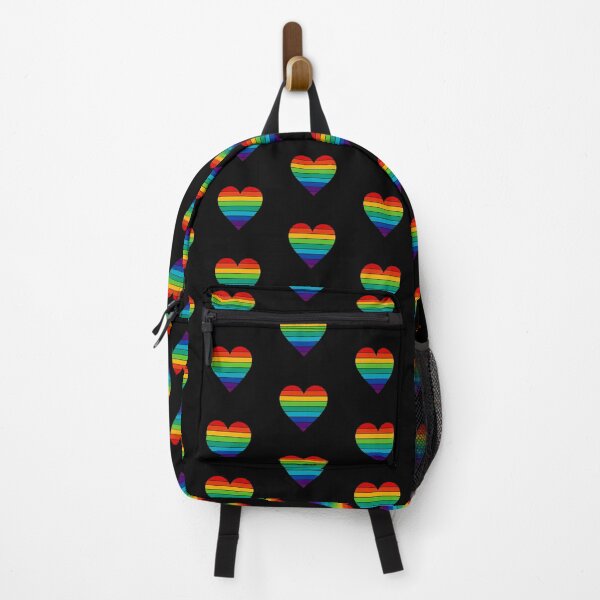 Item preview, Retro Rainbow Heart — Bold Striped Pride Heart Design designed and sold by DreamiCanvas.