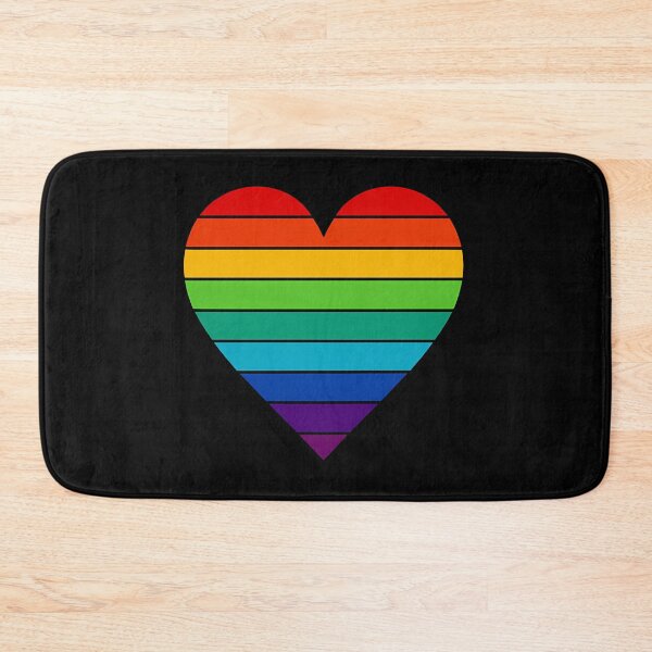 Item preview, Retro Rainbow Heart — Bold Striped Pride Heart Design designed and sold by DreamiCanvas.