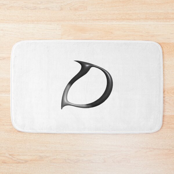 Item preview, Letter D – 3D Liquid Chrome Futuristic Monogram designed and sold by uncoXab.