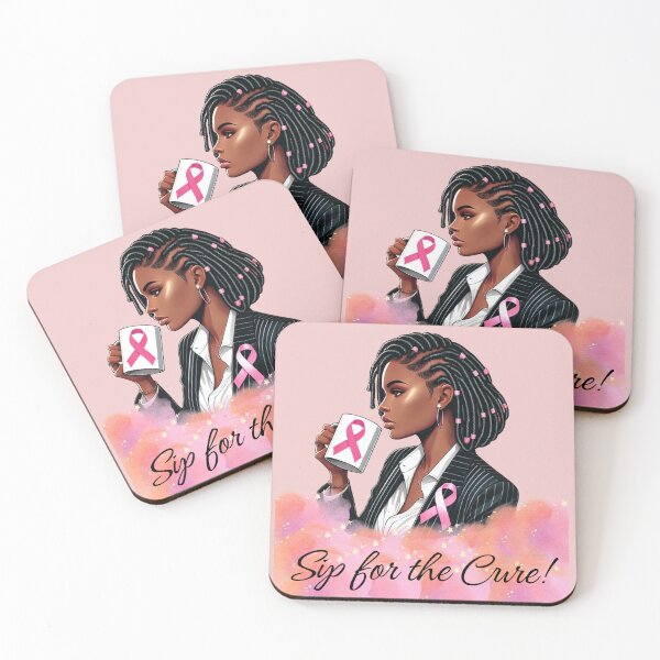 Item preview, Sip for the Cure – Breast Cancer Awareness Mug & T-Shirt Design designed and sold by WHDProduction45.