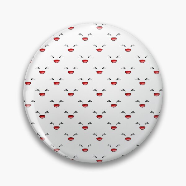 Item preview, Cute kawaii excited smiling face pattern designed and sold by BlushyPrint.