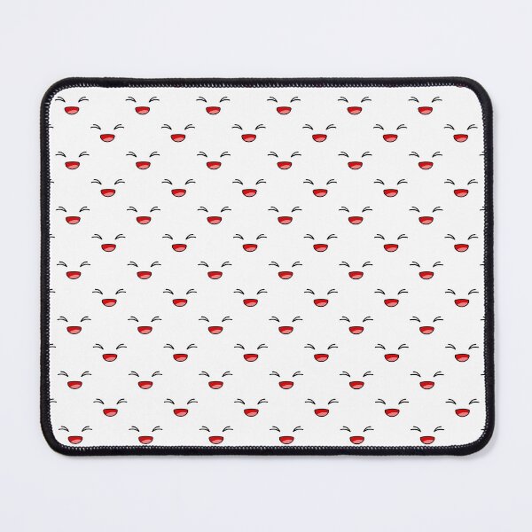 Item preview, Cute kawaii excited smiling face pattern designed and sold by BlushyPrint.