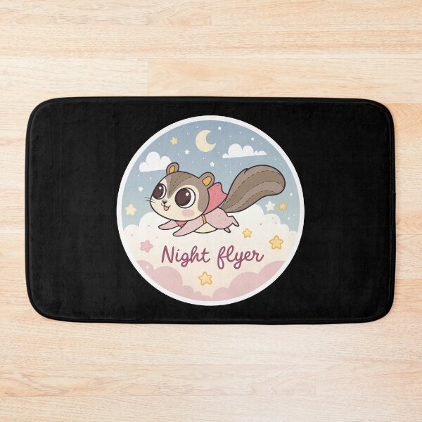 Item preview, Cute Flying Squirrel  – Night Flyer Cartoon Animal Illustration designed and sold by VividOrganica.