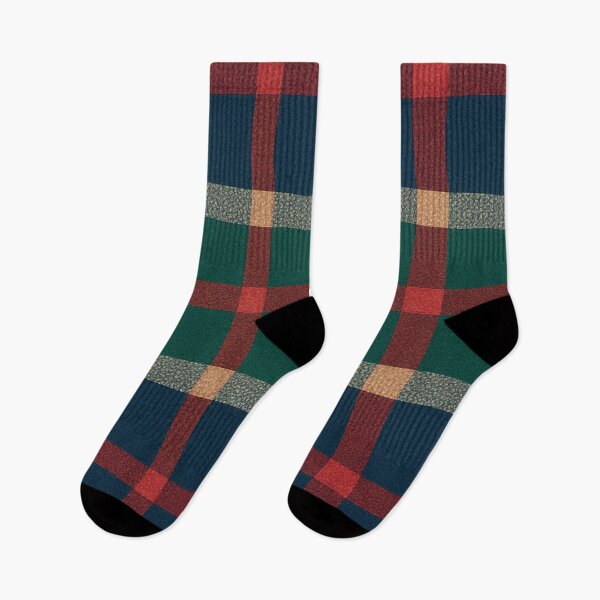 Item preview, Elegance in Checks: The Ivory-Navy Plaid Statement designed and sold by annenambiro.
