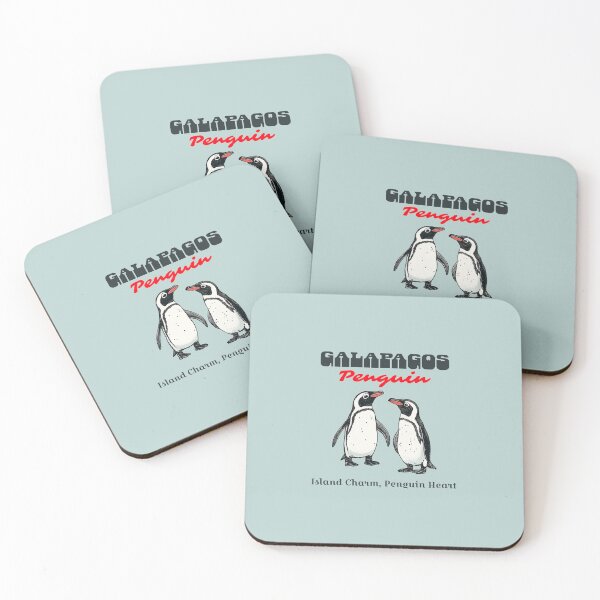 Item preview, Galápagos Penguins — Island Charm, Penguin Heart designed and sold by Novel Works Studio.