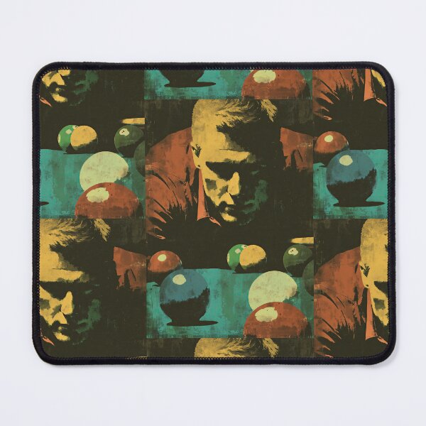 Item preview, Abstract portrait of a pool player grunge style designed and sold by Piotrek0001.