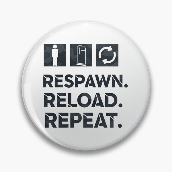 Item preview, Respawn Reload Repeat - Gaming Life Cycle designed and sold by SupraShore.