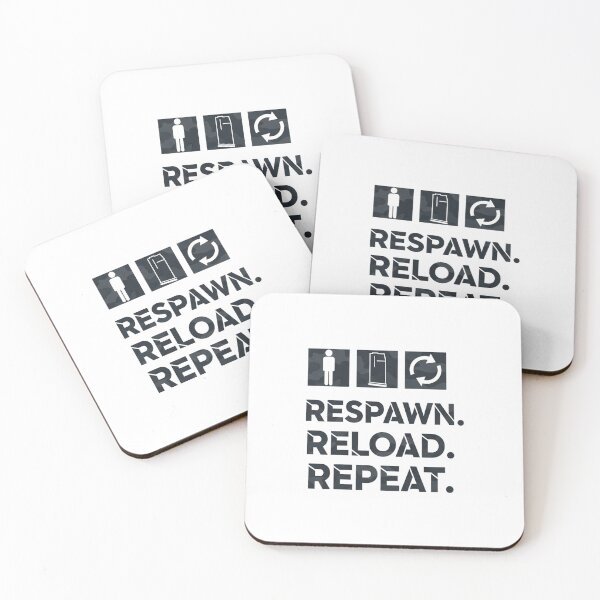 Item preview, Respawn Reload Repeat - Gaming Life Cycle designed and sold by SupraShore.