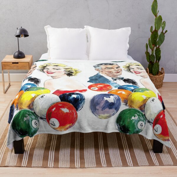 Item preview, Elegant couple and pool balls in vintage style designed and sold by Piotrek0001.