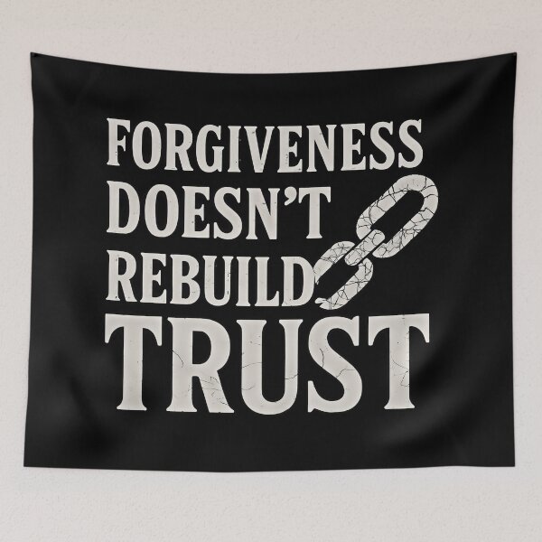 Item preview, Forgiveness Doesn't Rebuild Trust Broken Chain Quote Shirt designed and sold by Weorus.