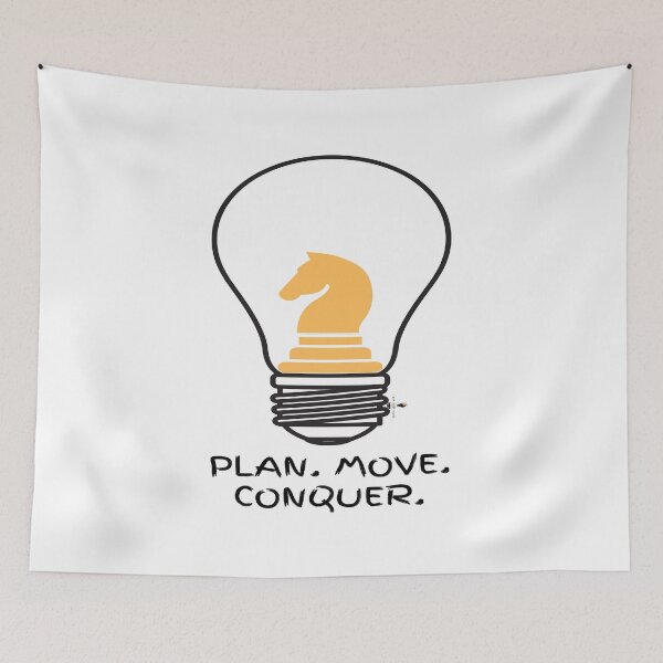 Item preview, Plan. Move. Conquer. - Knight designed and sold by PawnShiftGoods.
