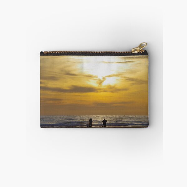 Item preview, Fishing as the Sun Sets on Hoylake Beach designed and sold by neonlightphoto.