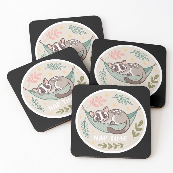 Item preview, Sleepy Sugar Glider  – Cute Nap Time Animal Illustration designed and sold by VividOrganica.