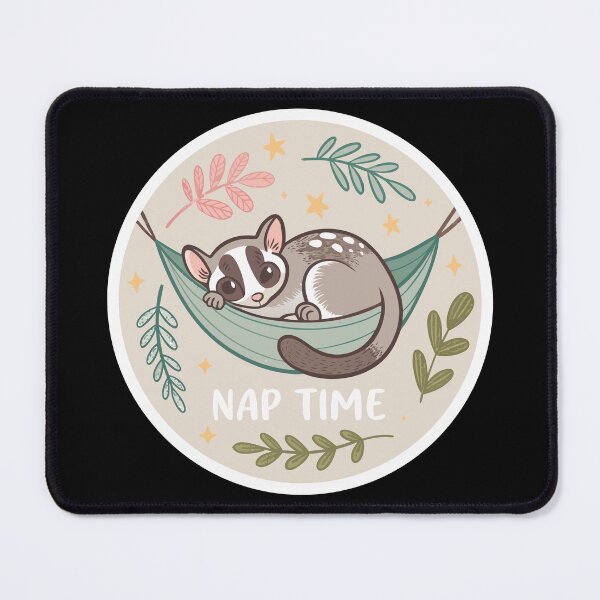 Item preview, Sleepy Sugar Glider – Cute Nap Time Animal Illustration designed and sold by VividOrganica.