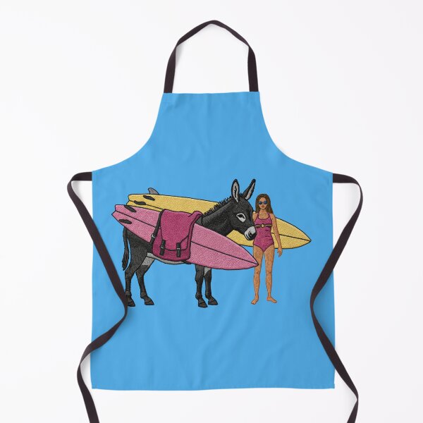 Item preview, Surfer Girl and Her Donkey Caddy designed and sold by TeeARTHY.