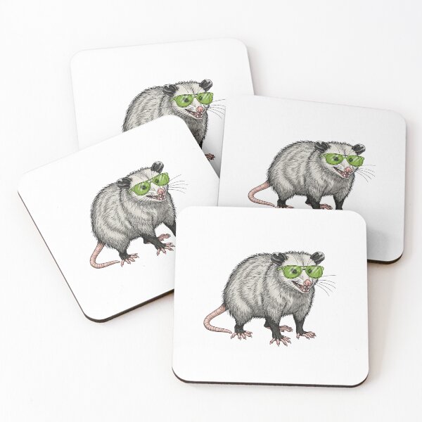 Item preview,  Cool Opossum with Green Sunglasses designed and sold by TeeARTHY.