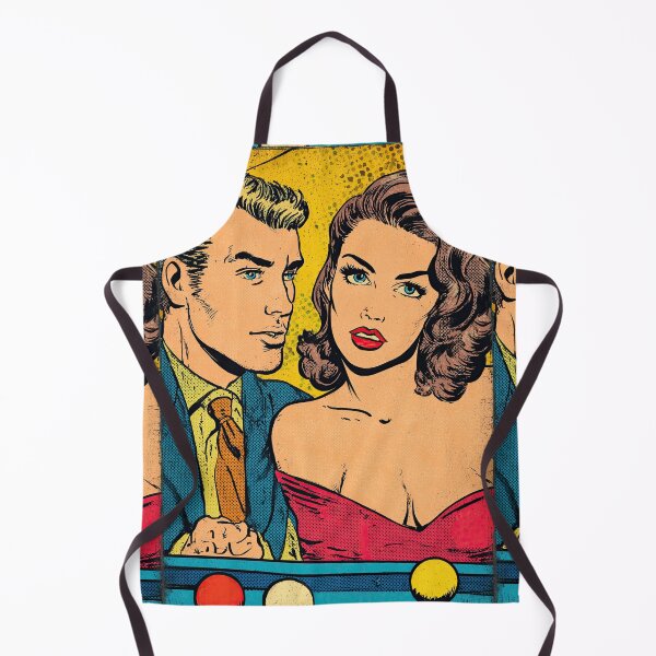 Item preview, Couple at billiards in comic book pop art style designed and sold by Piotrek0001.