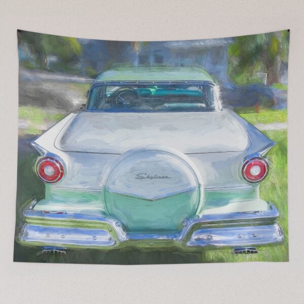 Item preview, 1957 Green & White Ford Fairlane Skyliner Convertible X136 designed and sold by RichFrancoCars.