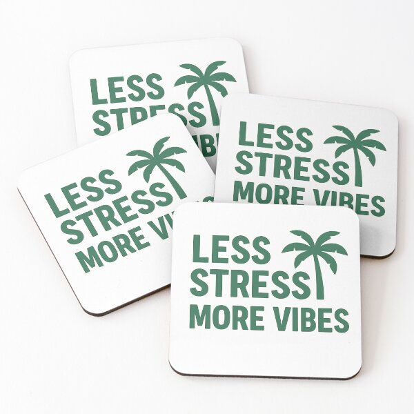 Item preview, Less Stress More Vibes designed and sold by roqson.