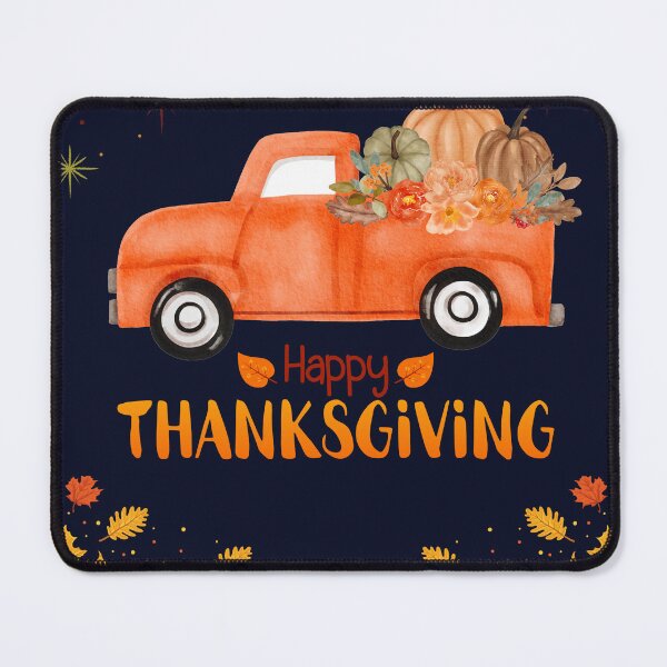 Item preview, Happy Thanksgiving Autumn Truck with Pumpkins & Fall Leaves designed and sold by alkareem-ca.