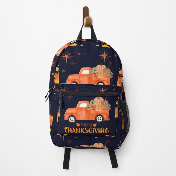 Item preview, Happy Thanksgiving Autumn Truck with Pumpkins & Fall Leaves designed and sold by alkareem-ca.
