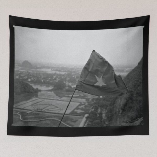 Item preview, Vietnam Flag Panorama View - Tam Coc designed and sold by LucaRocchini.