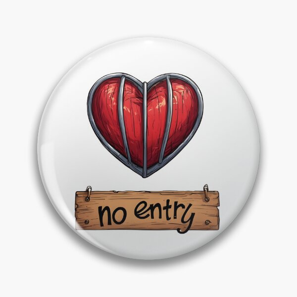 Item preview, No entry Heart designed and sold by Mood Wavers.