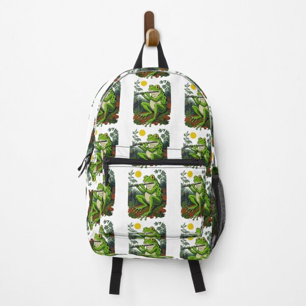 Item preview, Whimsical Frog Playing Flute designed and sold by TeeARTHY.