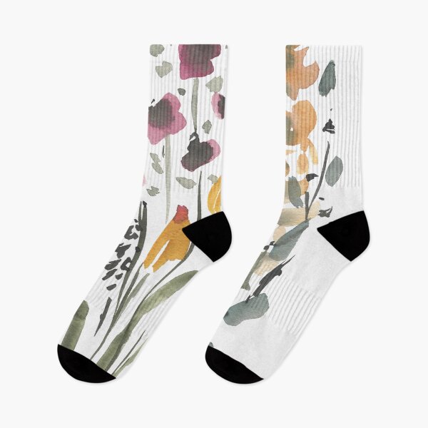 Artikelvorschau, Aquarell-Wildblumen, französischer Landhausstil entworfen und verkauft von ArticraftShop.