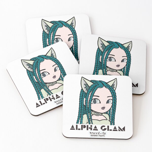 Item preview, Halloween Wolf Girl Alpha Glam Kawaii Design – Werewolf Costume Full Moon Art designed and sold by P-L-Sardines.