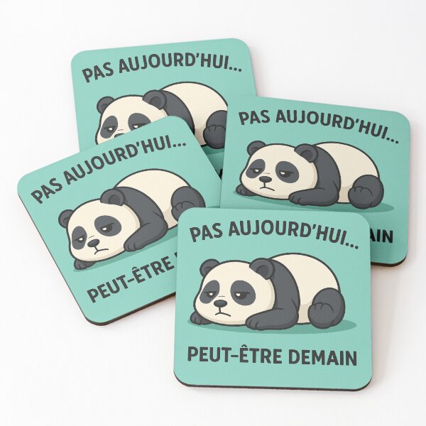 Item preview, Lazy Panda – Not today… maybe tomorrow - Natureinstinct designed and sold by NatureInstinct.