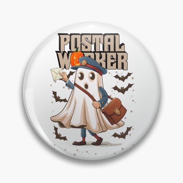 Item preview, Postal Worker Halloween Ghost – Spooky Mail Delivery designed and sold by ArtsyExplorer.