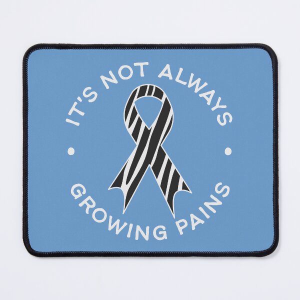 Item preview, It’s Not Always Growing Pains – EDS Awareness Zebra Ribbon designed and sold by Designs by Jesabee.