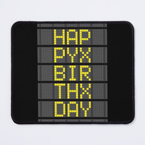 Item preview, Happy Birthday Airport Code Flight Board – Aviation Enthusiast Gift designed and sold by Rodney's Marketplace.