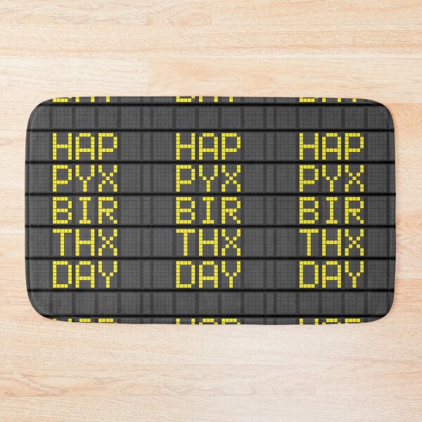 Item preview, Happy Birthday Airport Code Flight Board – Aviation Enthusiast Gift designed and sold by Rodney's Marketplace.