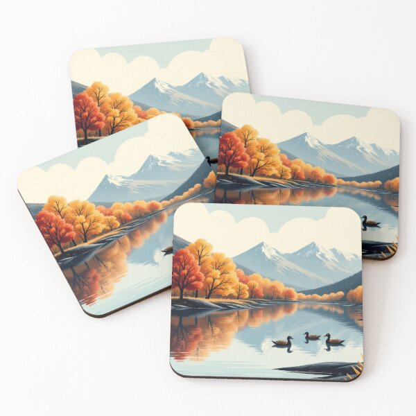 Item preview, Autumn ducks in lake designed and sold by ZipperDragon88.