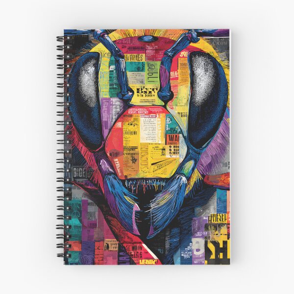 Item preview, Save the Bees - Striking Detailed Bee Head with Bold Colors and Dynamic Design designed and sold by OlfactoART Studio.