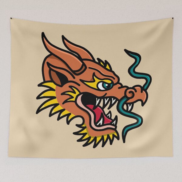 Item preview, Charizard Dragon Tattoo Art – Bold American Traditional designed and sold by ScotiaInk.