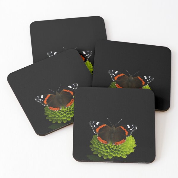 Item preview, Red admiral butterfly on a Chrysanthemum. designed and sold by moths-minor.